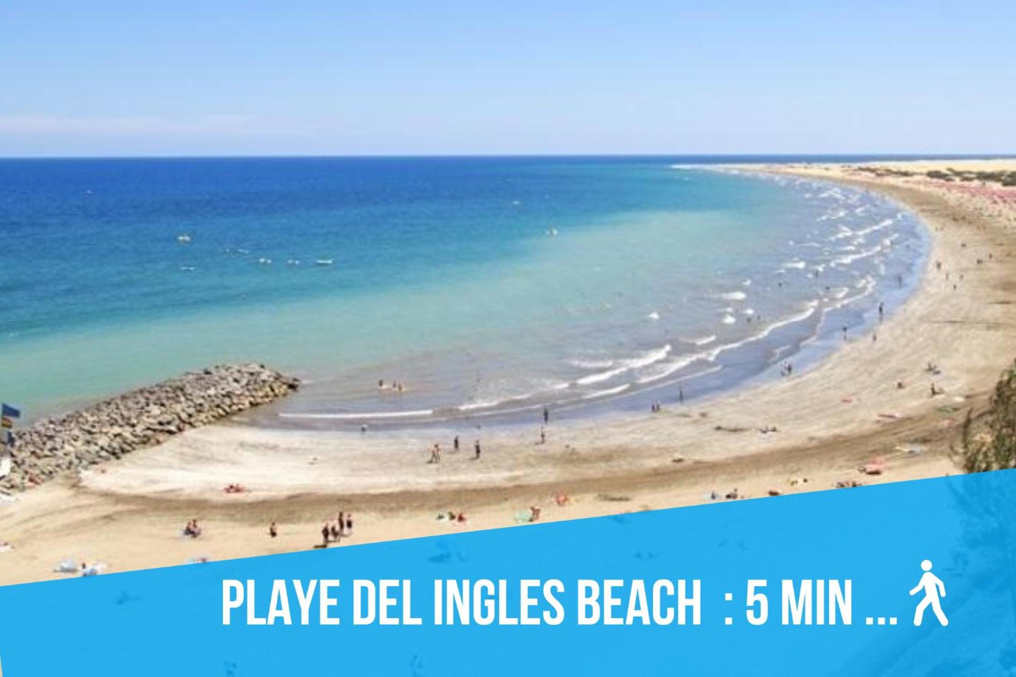 Serenity Yumbo: Beachside Apartment with Free Wi-Fi and Concierge Playa del Ingles  Exterior photo